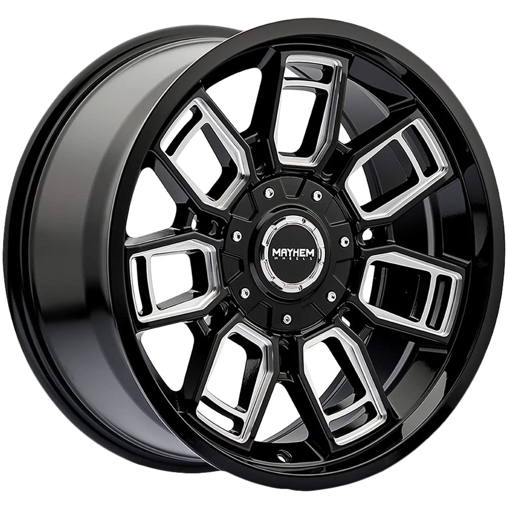 Amazon.com: mayhem ORDINANCE 8118 GLOSS BLACK MILLED 20X9 5-127/5